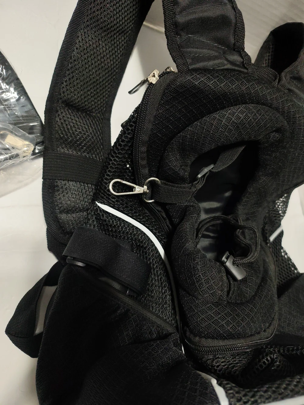Black Pet Carrier Backpack for Dogs - Comfortable Hands-Free Travel Small